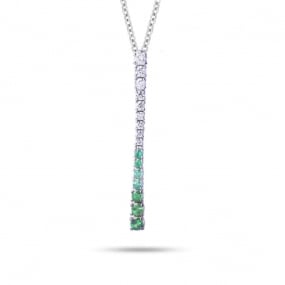 Collier Diamants - Emeraudes et Topazeq Kimberly - GI2136B/SMETS