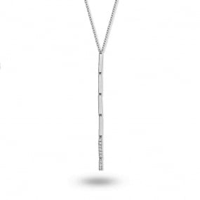 Collier Diamants Or Blanc 0.09 ct Clarisse - 063324A