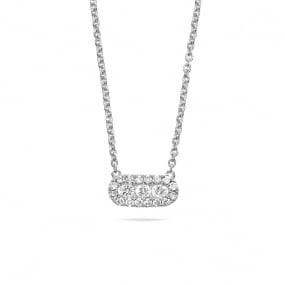 Collier Diamants Or Blanc 0.16 ct Liliana - 063677A