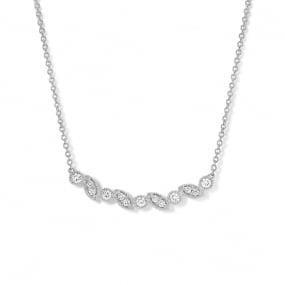 Collier Diamants Or Blanc 0.17 ct Anave - 064713A