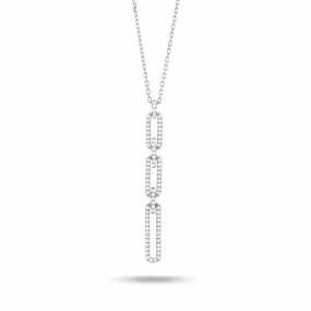 Collier Diamants Or Blanc 0.17 ct Kali - P6682