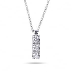 Collier Diamants Or Blanc 0.21 ct Chlo - GI2233B 