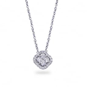 Collier Diamants Or Blanc 0.24 ct Miyu - 062483A