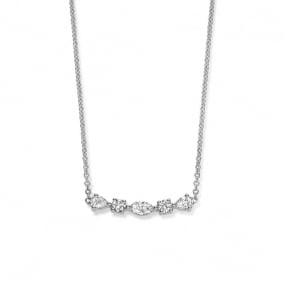 Collier Diamants Or Blanc 0.25 ct Esha - 067706A