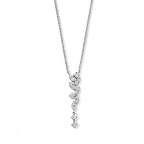 Collier Diamants Or Blanc 0.25 ct Estelle - 067808A