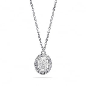 Collier Diamants Or Blanc 0.31 ct Aurora - 929Q43A