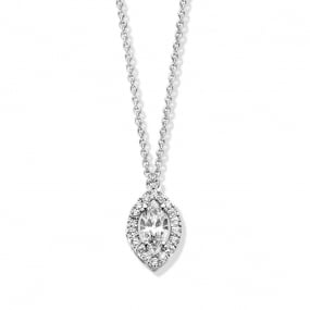 Collier Diamants Or Blanc 0.31 ct Takara - 929P43A