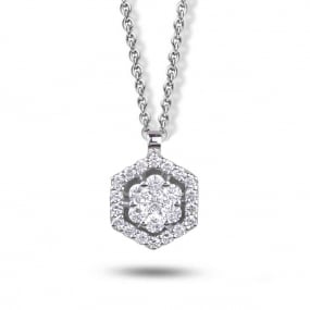 Collier Diamants Or Blanc 0.34 ct Irne - CI1693