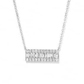 Collier Diamants Or Blanc 0.38 ct Vanessa - 064456A