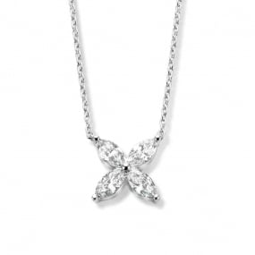 Collier Diamants Or Blanc 0.45 ct Passion - 064532A