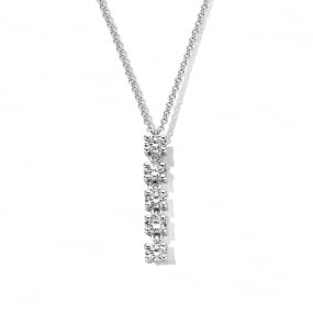 Collier Diamants Or Blanc 0.5 ct Solne - 063184A