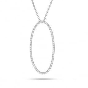 Collier Diamants  Or Blanc 0.54 ct Oxanna - 3.6035.21