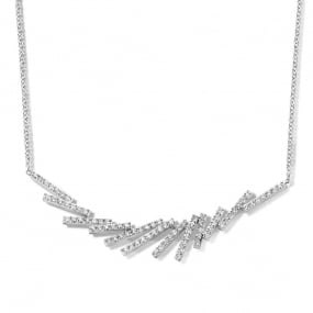 Collier Diamants Or Blanc 1.24 ct Louna - 064352A