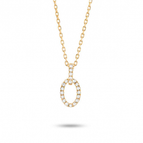 Collier Diamants Or Jaune 0.06 ct Laura - P5603