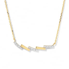 Collier Diamants Or Jaune 0.06 ct Loana - 064466A