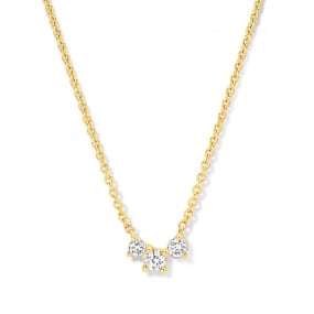 Collier Diamants Or Jaune 0.09 ct Eclatante - 064414A