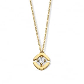 Collier Diamants Or Jaune 0.09 ct  Mlanie - 061718A