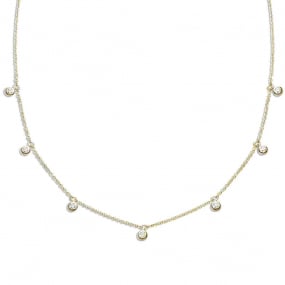 Collier Diamants Or Jaune 0.14 ct Lana - 060491A