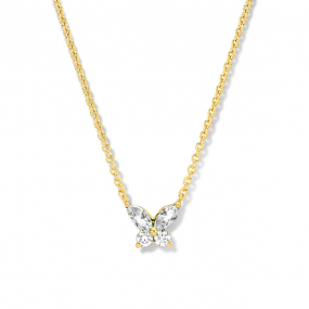 Collier Diamants Or Jaune 0.15 ct Setsuko - 064336A