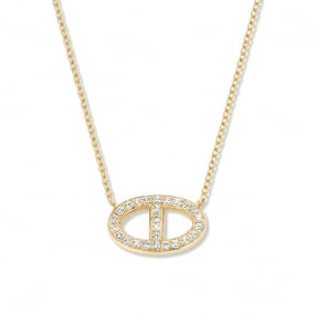 Collier Diamants Or Jaune 0.16 ct Emmanuelle - 063246A