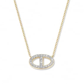 Collier Diamants Or Jaune 0.16 ct Katya - 063373A