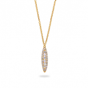 Collier Diamants Or Jaune 0.2 ct Anglina - 065112A