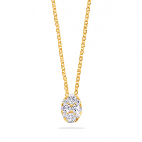 Collier Diamants Or Jaune 0.21 ct Kaya - 062480A