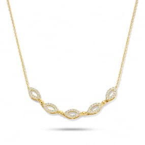 Collier Diamants Or Jaune 0.23 ct Agathe - 065802A