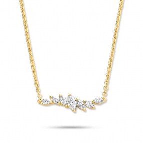 Collier Diamants Or Jaune 0.23 ct Myriam - 065713A