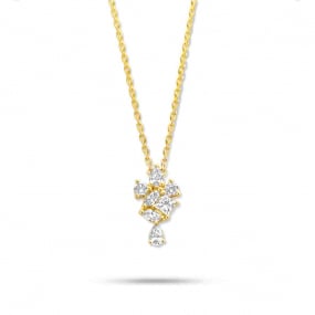 Collier Diamants Or Jaune 0.32 ct Nadya - 065787A