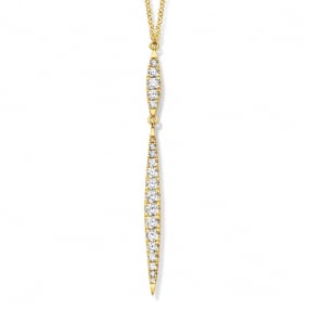 Collier Diamants Or Jaune 0.48 ct Fannie - 064328A