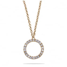 Collier Diamants Or Rose 0.11 ct Saya - 064693A