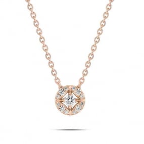 Collier Diamants  Or Rose 0.14 ct  - 3.6066.24