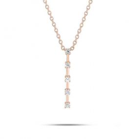 Collier Diamants  Or Rose 0.15 ct Nastasia - 3.6033.24