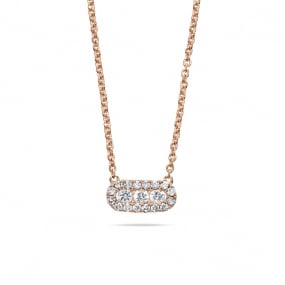 Collier Diamants Or Rose 0.16 ct Katarina - 063956A