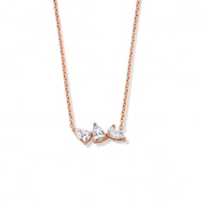 Collier Diamants Or Rose 0.29 ct Mara - 064724A