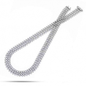 Collier Diamants Rivire Or Blanc 12.5 ct Misako - N9300TSPWAR42