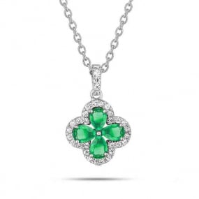 Collier Emeraude et diamants Alwena - 3.6009.E1