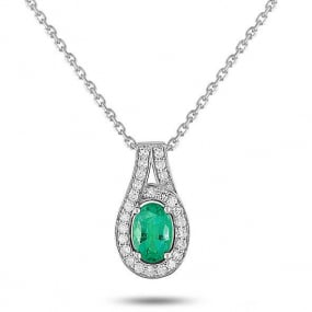 Collier Emeraude et diamants Lorena - MY502GEB4