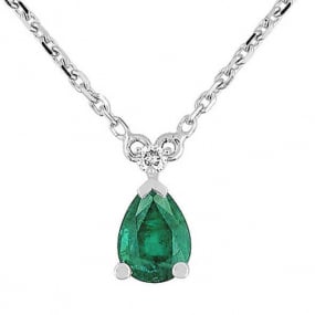 Collier Emeraude et diamants Mary - 7VG561GEB