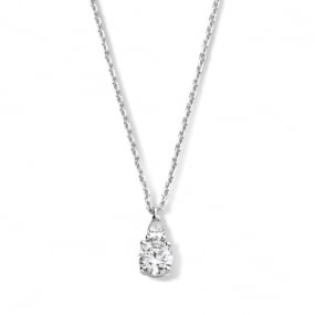 Collier en argent + pendentif serti de zirconium Naiomy Silver Silver - Femme - Cristina - N1F52