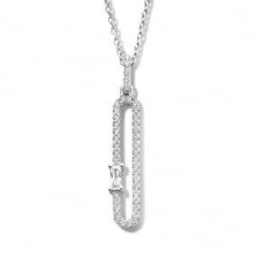 Collier en argent serti de zirconium Naiomy Silver - Femme - Adrielle - N1R52