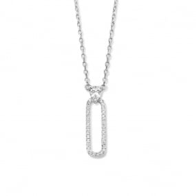 Collier en argent serti de zirconium Naiomy Silver - Femme - Aliya - N2i52