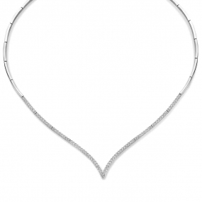 Collier en argent serti de zirconium Naiomy Silver - Femme - Heidi - N2K52