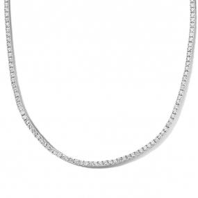 Collier en argent serti de zirconium Naiomy Silver - Femme - Illona - N1W51