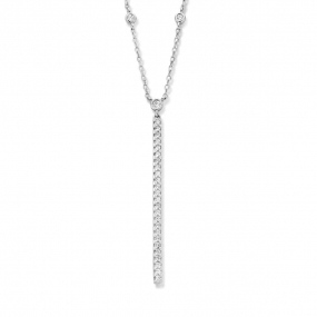 Collier en argent serti de zirconium Naiomy Silver - Femme - Jeanne - N2F55