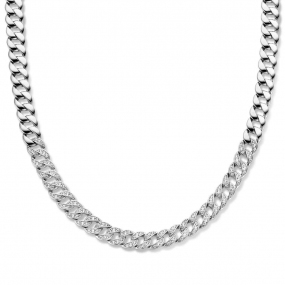 Collier en argent serti de zirconium Naiomy Silver - Femme - Teraiana - N2A52