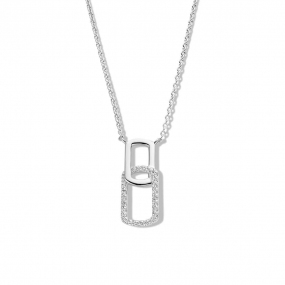 Collier en argent serti de zirconium Naiomy Silver - Myra