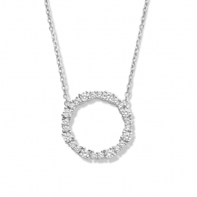 Collier en argent serti de zirconium Naiomy Silver - Nastasia