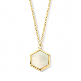 Collier Nacre blanche   One More Eolo 065270N
